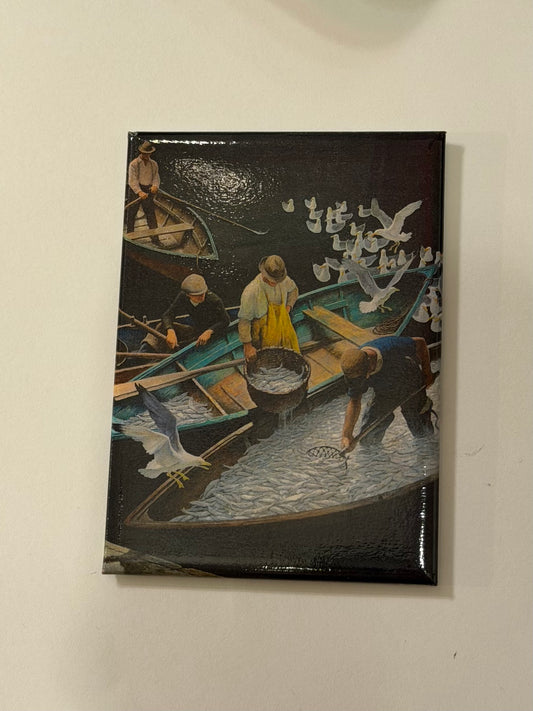 Wyeth Dark Harbor Fishermen 2.5 x 3.5 Magnet - PMA Store at the Portland Museum of Art, Maine