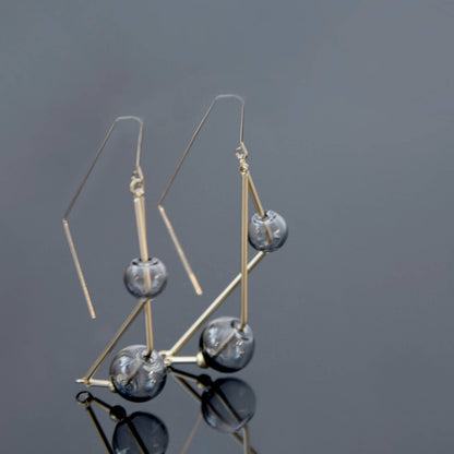 Pursuits - Arlo Earrings: Glass Amber