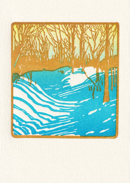 Saturn Press - Winter Sunshine - Greeted: Unsleeved - PMA Store at the Portland Museum of Art, Maine