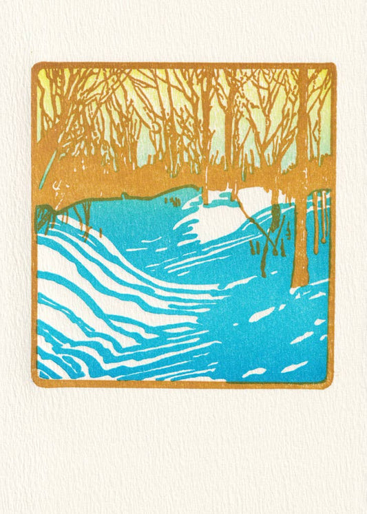 Saturn Press - Winter Sunshine - Greeted: Unsleeved - PMA Store at the Portland Museum of Art, Maine