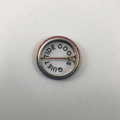 Quiet Tide Goods - Maine Groovy White Background 1inch Pin - PMA Store at the Portland Museum of Art, Maine