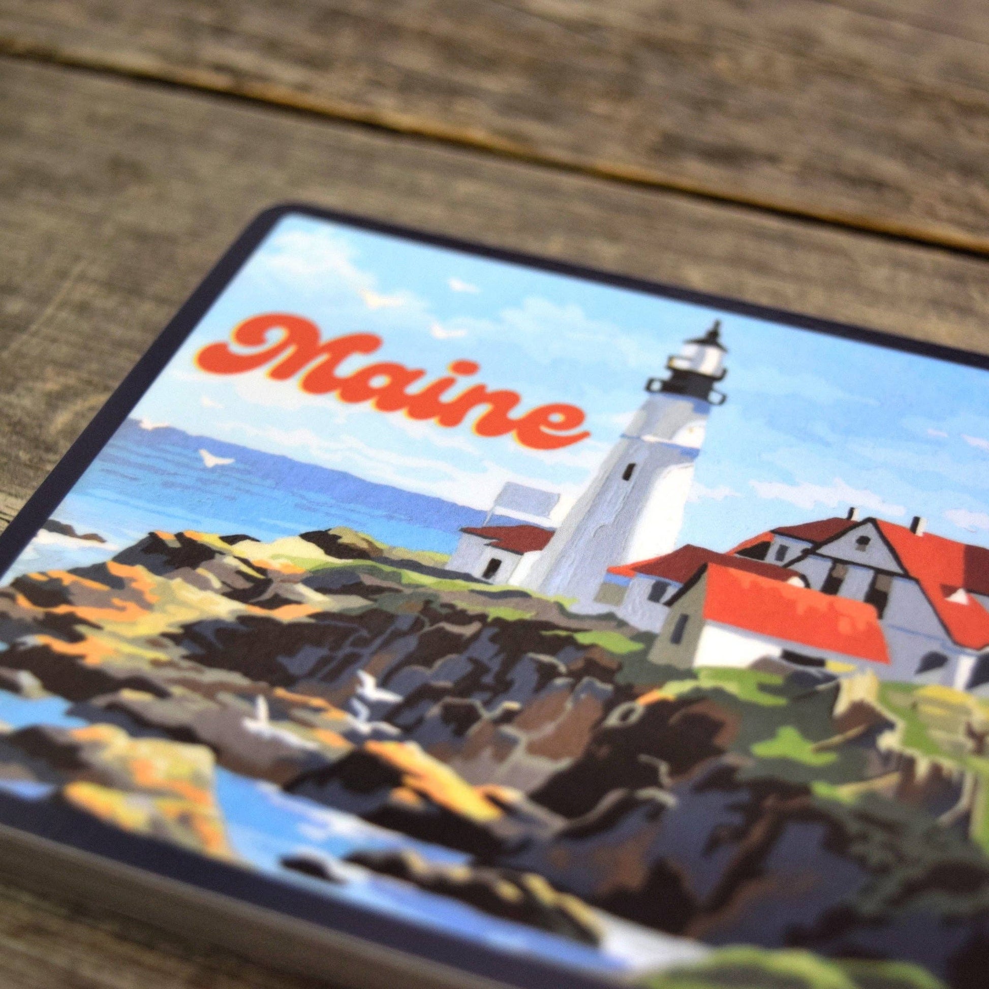 Quiet Tide Goods - Maine Lighthouse Vinyl Sticker - PMA Store at the Portland Museum of Art, Maine