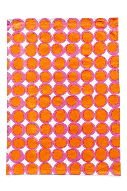 See Design - Tea Towels (Set of 2): Rocks Orange/Yellow - PMA Store at the Portland Museum of Art, Maine