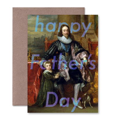 "Happy Father's Day" (king) A6 card: Recycled white envelopes - PMA Store at the Portland Museum of Art, Maine