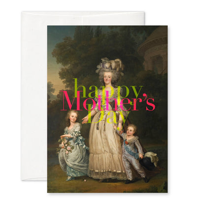 "Happy Mother's Day" (Marie Antoinette) A6 card : Recycled white envelopes - PMA Store at the Portland Museum of Art, Maine