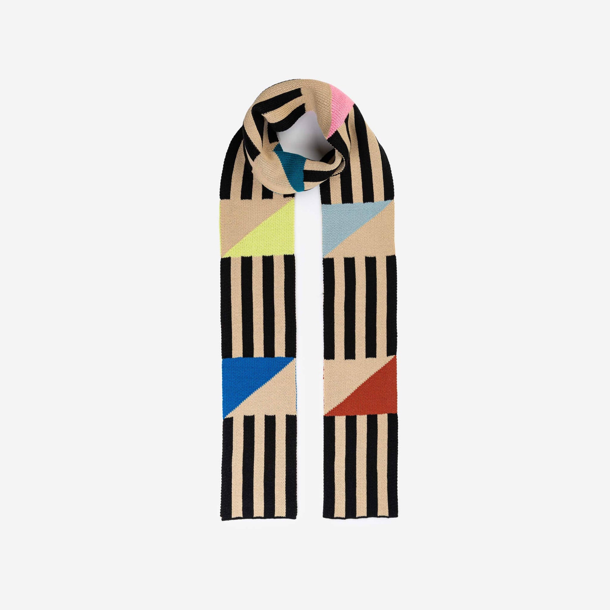 VERLOOP | knits - Sailboat Skinny Scarf: Black - PMA Store at the Portland Museum of Art, Maine