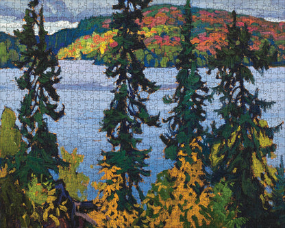 Pomegranate - Lawren S. Harris: Montreal River 1000-Piece Jigsaw Puzzle - PMA Store at the Portland Museum of Art, Maine