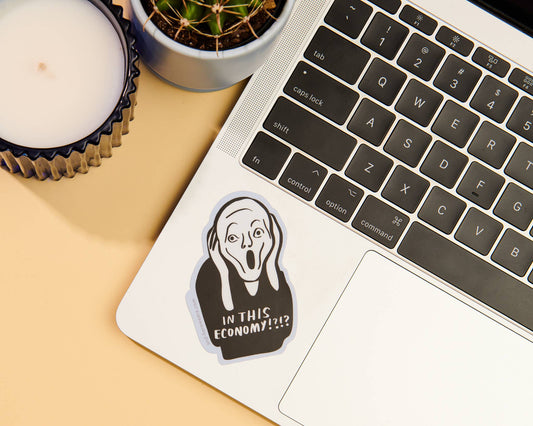 In This Economy? Vinyl Sticker - Art History Munch Scream - Made in USA - PMA Store at the Portland Museum of Art, Maine