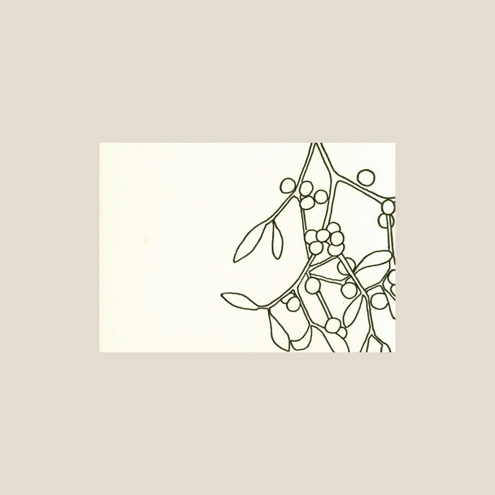 Kinaloon - Mistletoe letterpress card