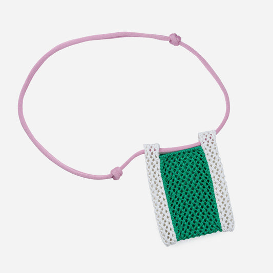 Raffia Phone Sling: Kelly White - PMA Store at the Portland Museum of Art, Maine