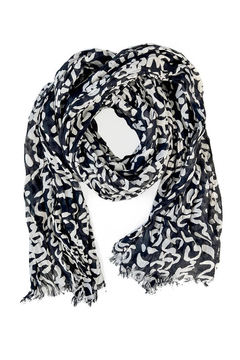 See Design - Cotton Scarf: Speck Fuchsia/Orange - PMA Store at the Portland Museum of Art, Maine