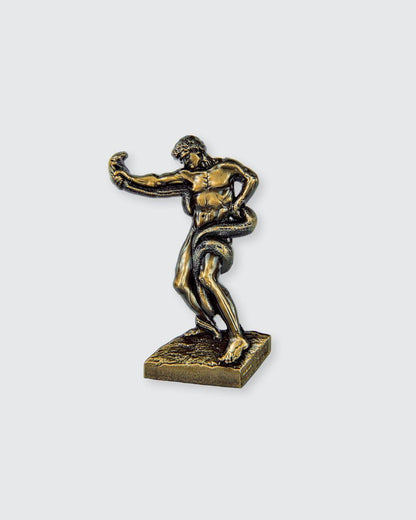 An Athlete Wrestling with a Python • Enamel Pin - PMA Store at the Portland Museum of Art, Maine