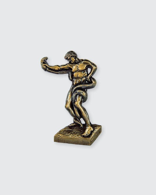 An Athlete Wrestling with a Python • Enamel Pin - PMA Store at the Portland Museum of Art, Maine