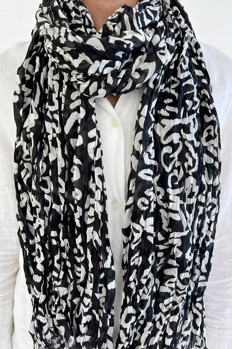 See Design - Cotton Scarf: Speck Fuchsia/Orange - PMA Store at the Portland Museum of Art, Maine