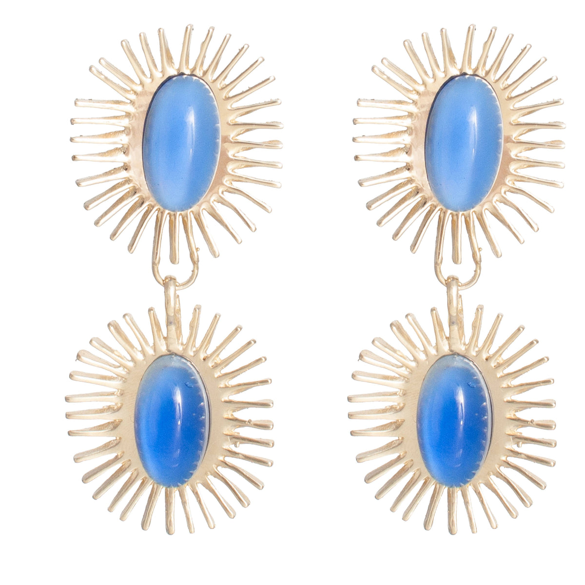 CASTLECLIFF - REINA EARRING: WINE//BRASS - PMA Store at the Portland Museum of Art, Maine