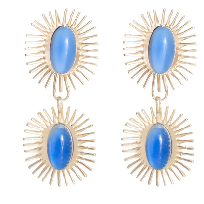 CASTLECLIFF - REINA EARRING: WINE//BRASS - PMA Store at the Portland Museum of Art, Maine