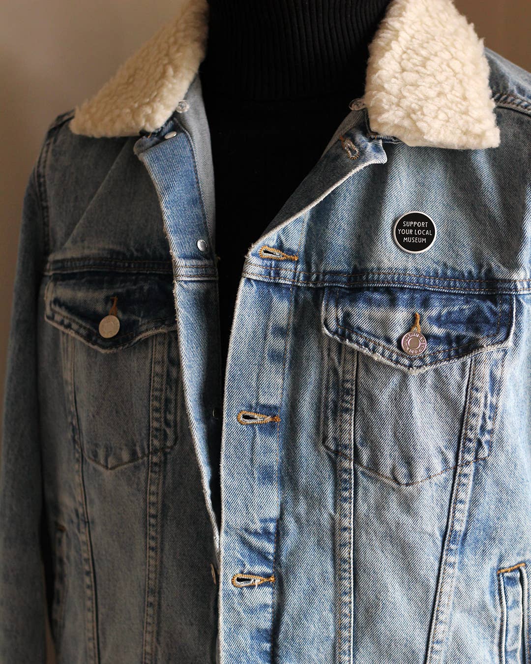 Support Your Local Museum • Enamel Pin - PMA Store at the Portland Museum of Art, Maine