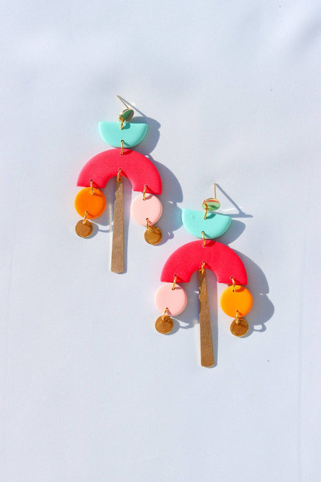 MIRANDA EARRINGS (COLOR BLOCK): Color block II