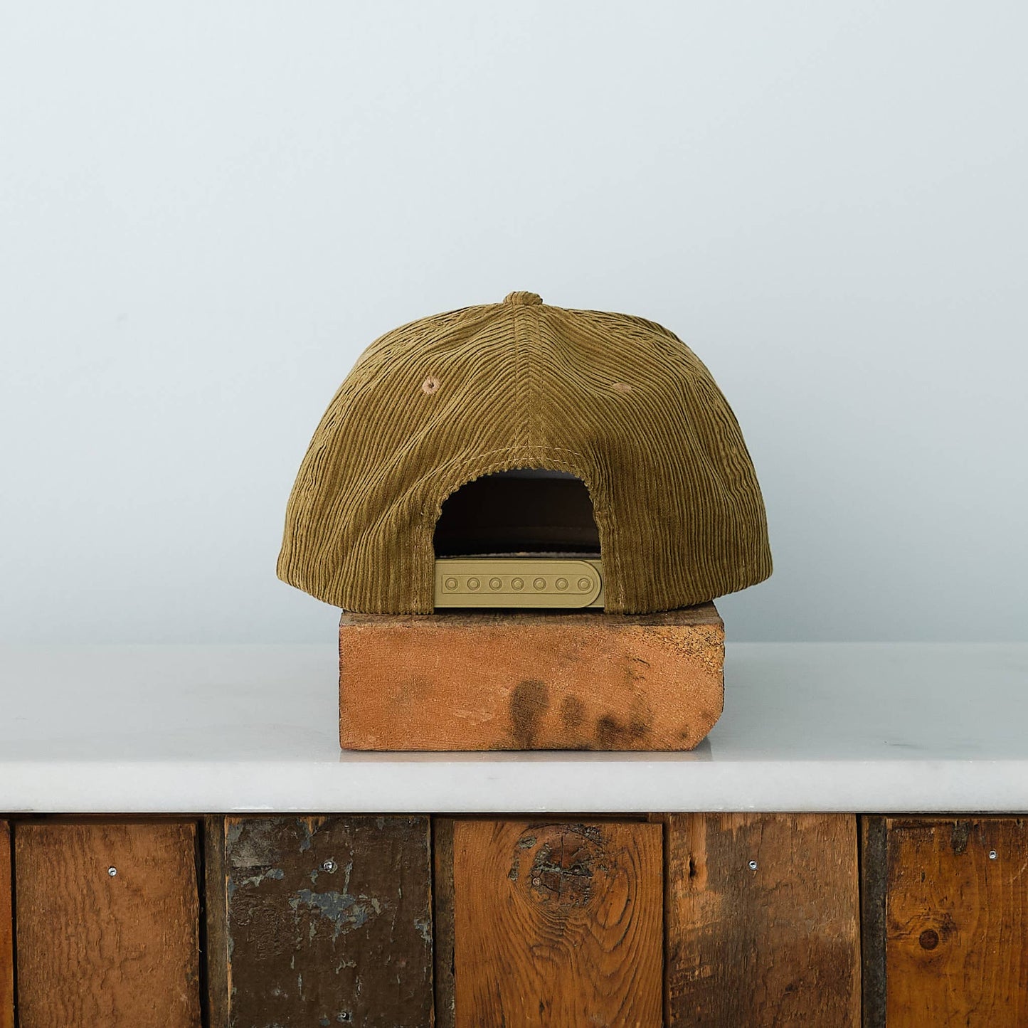 Vital Industries - Bass Fish Patch Snap back cap, Olive Cord - PMA Store at the Portland Museum of Art, Maine