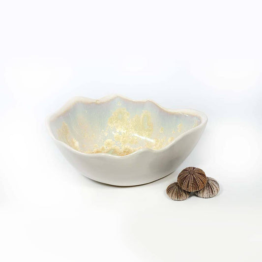 Alison Evans Ceramics - Small Oyster Bowl: Seafoam - PMA Store at the Portland Museum of Art, Maine