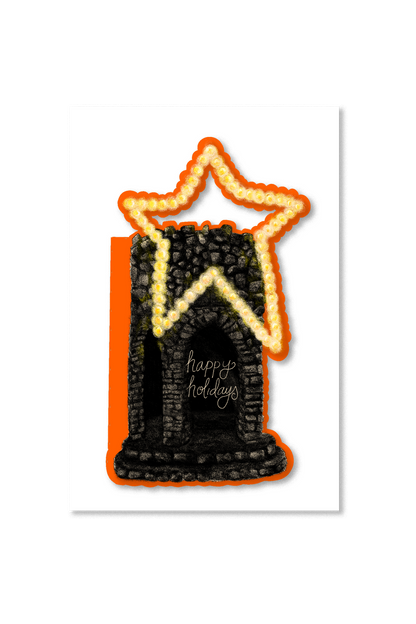 Avery Reed - Star Atop Mount Battie Die-Cut Greeting Card