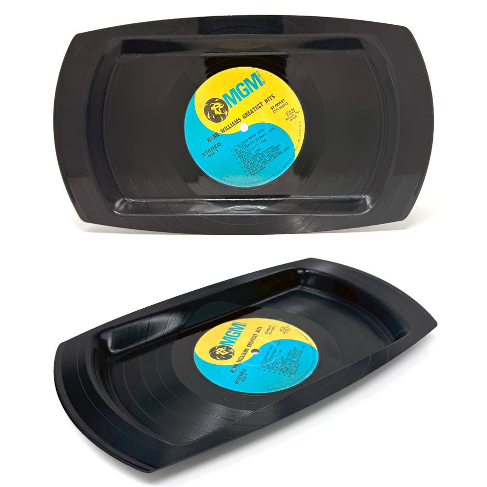 Recycled Record Rolling Tray/Trinket Tray