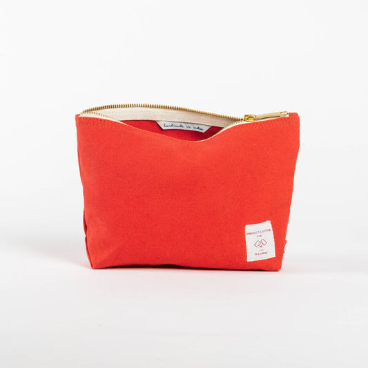 IMMODEST COTTON - Sardine Pouch | Persimmon - PMA Store at the Portland Museum of Art, Maine