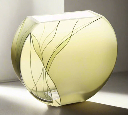 Badash - Evergreen 9" Decorated Glass Vase - PMA Store at the Portland Museum of Art, Maine