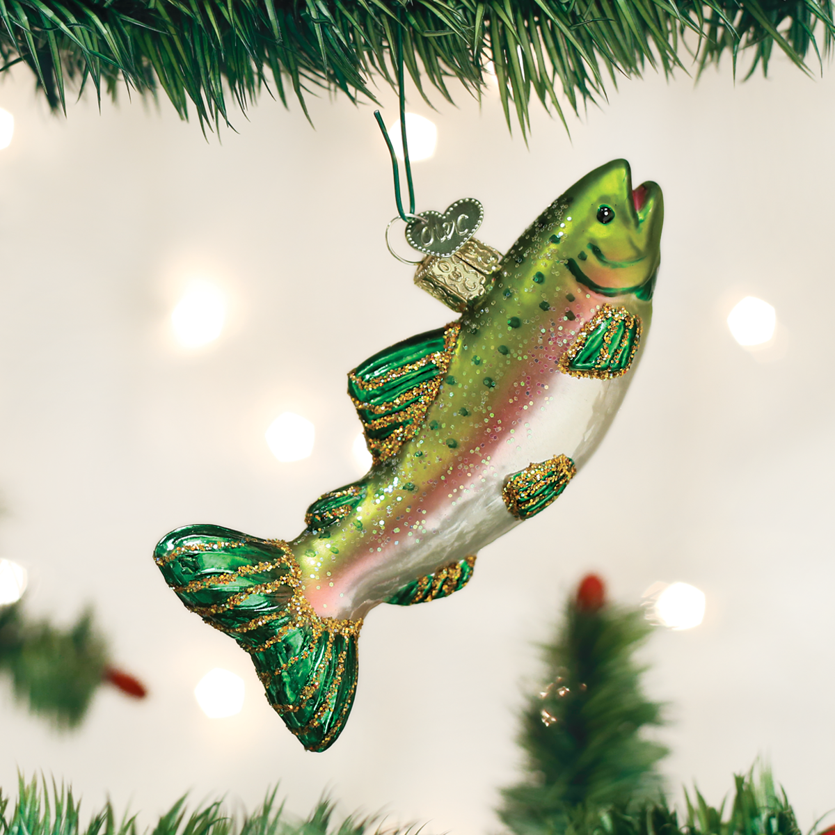 Old World Christmas - Alpine Rainbow Trout - PMA Store at the Portland Museum of Art, Maine