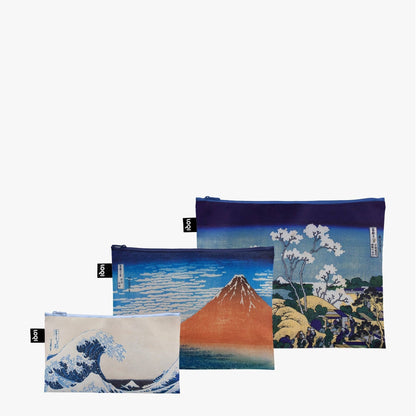 KATSUSHIKA HOKUSAI Recycled Zip Pockets - PMA Store at the Portland Museum of Art, Maine