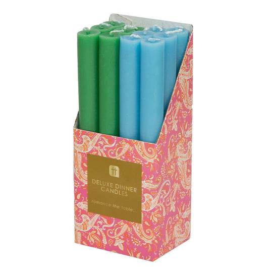 Green & Blue Taper Candle | POS | Summer | Gifts | - PMA Store at the Portland Museum of Art, Maine