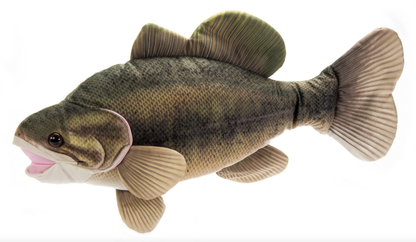 The Petting Zoo - River Fish Large Mouth Bass Medium 22" (56cm) - PMA Store at the Portland Museum of Art, Maine