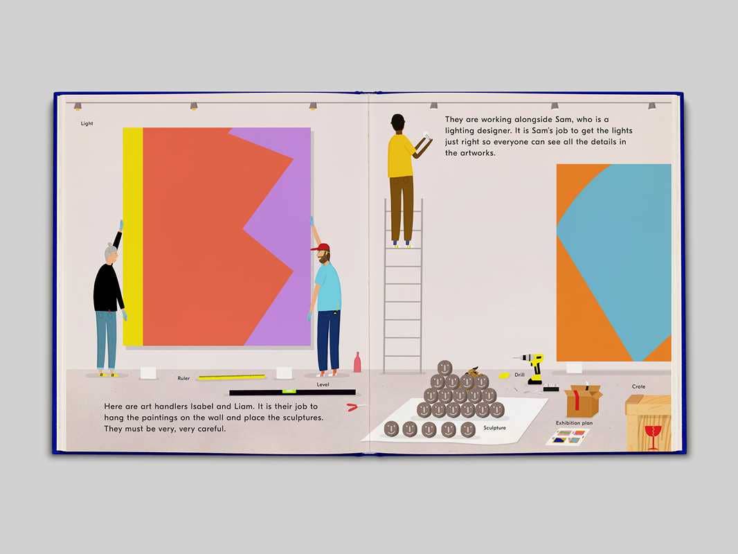 Making a Great Exhibition (Books for Kids, Art for Kids, Art Book) by Doro Globus: Hardcover; 40 pages / English - PMA Store at the Portland Museum of Art, Maine