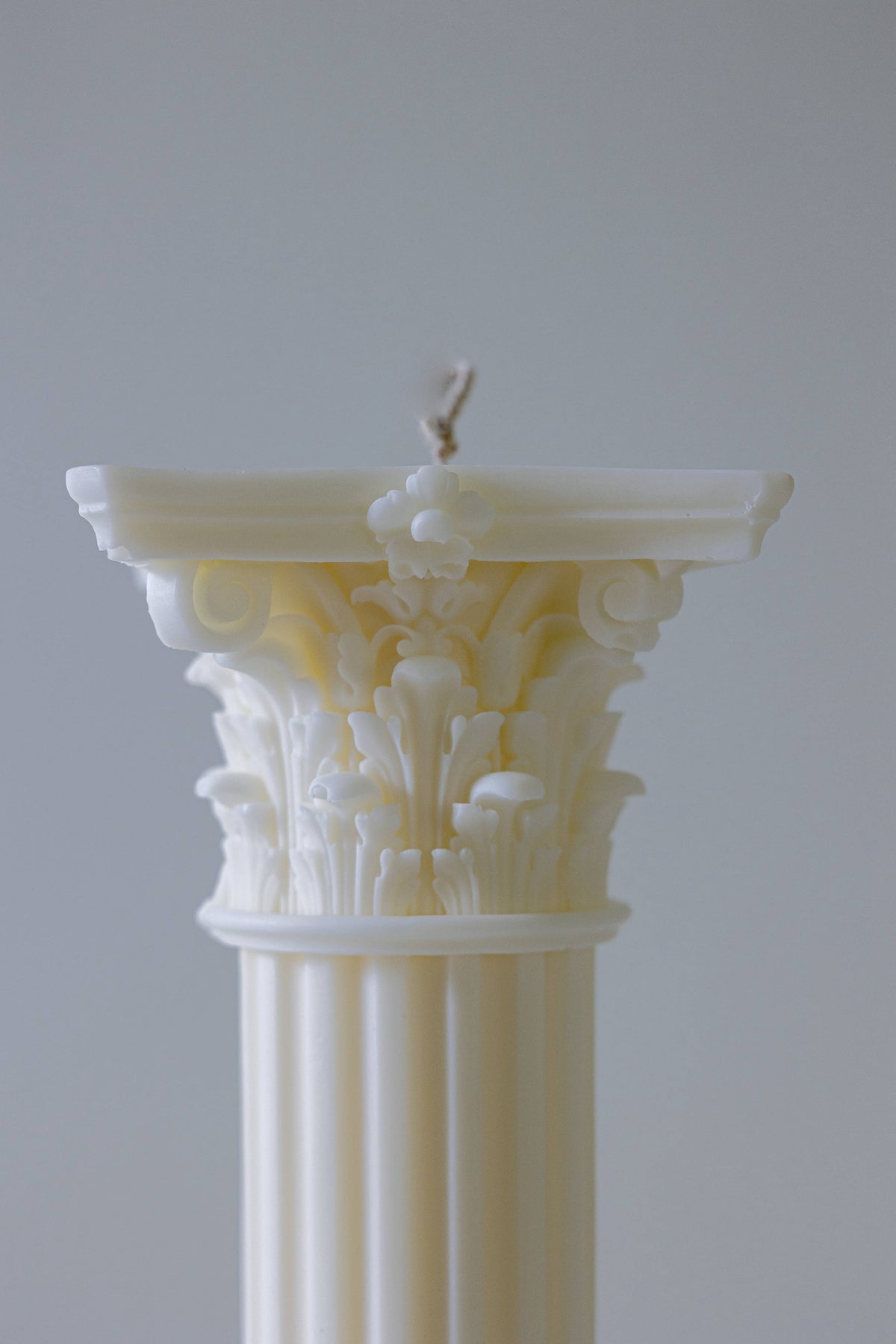 Verba Candle Co - Classic Greek Roman Column Pillar Candle: Ivory - PMA Store at the Portland Museum of Art, Maine