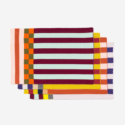 VERLOOP | knits - Pattern Patch Placemat Set: Candy