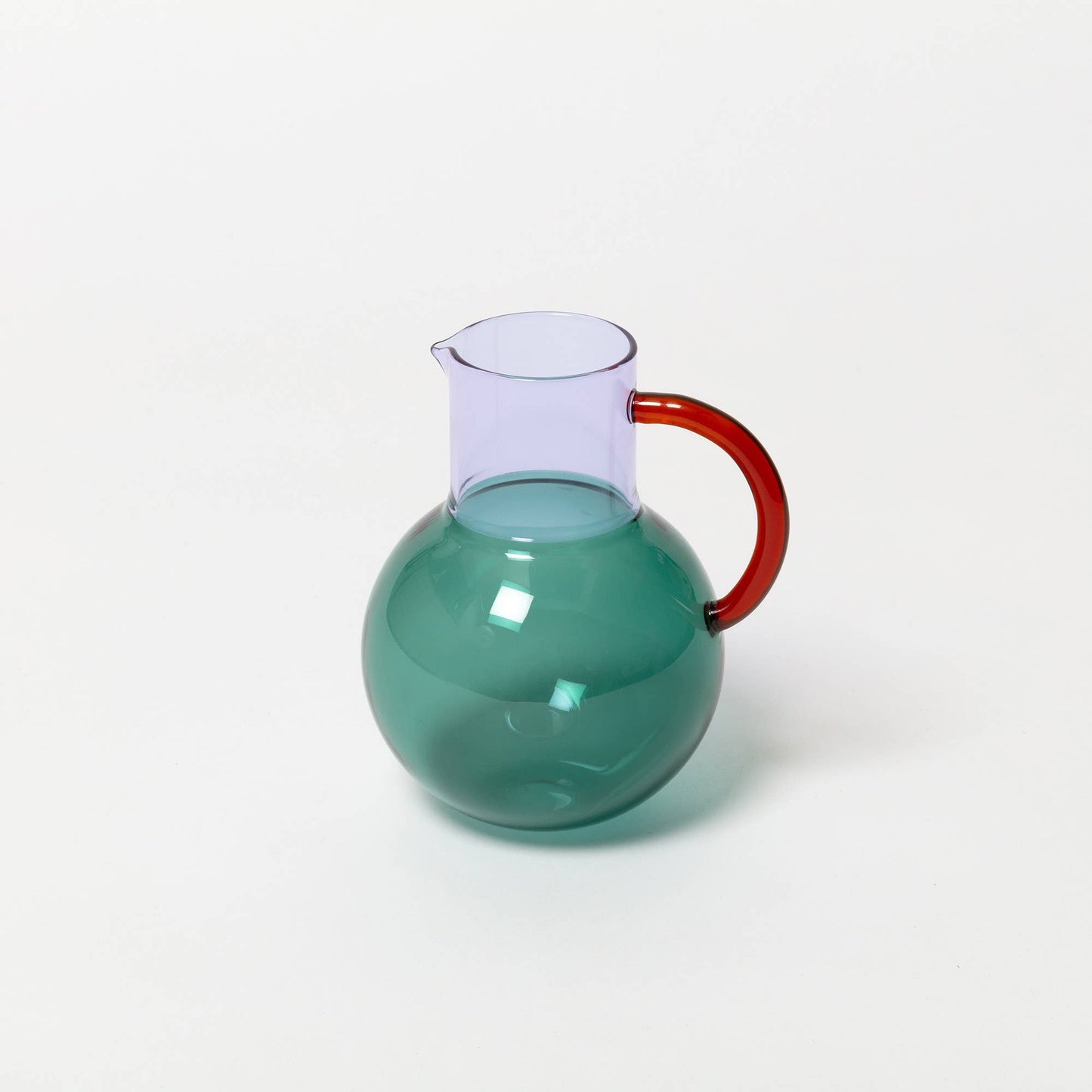 Block Design US - Pablo Glass Jug - Small: Teal Purple Amber
