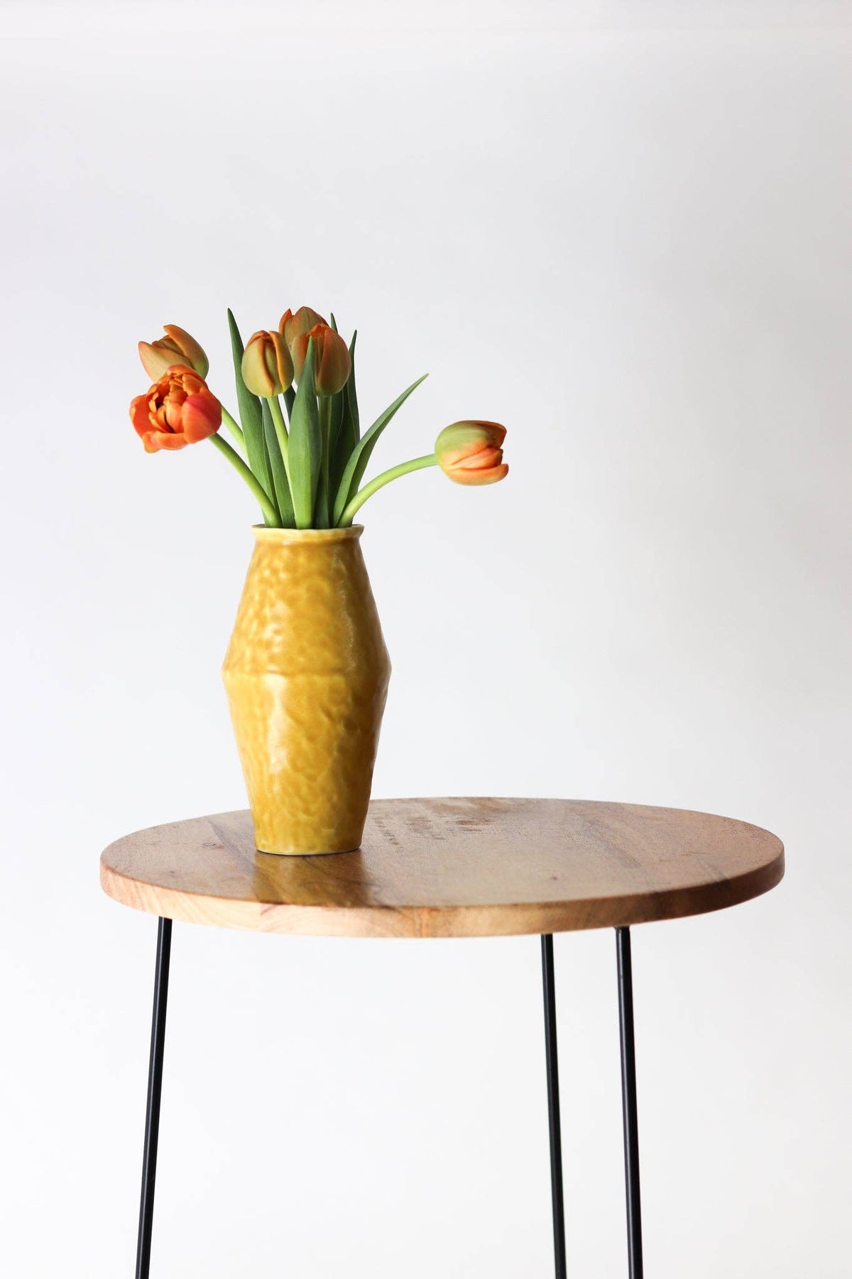 Elizabeth Benotti Ceramics - Everyday Pinched Vase: Striped - PMA Store at the Portland Museum of Art, Maine