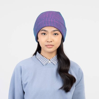 Simple Rib Knit Beanie: Poppy Magenta - PMA Store at the Portland Museum of Art, Maine