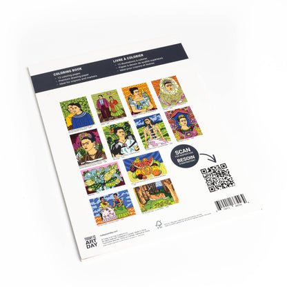 Today is Art Day - Coloring Book - Frida Kahlo - PMA Store at the Portland Museum of Art, Maine