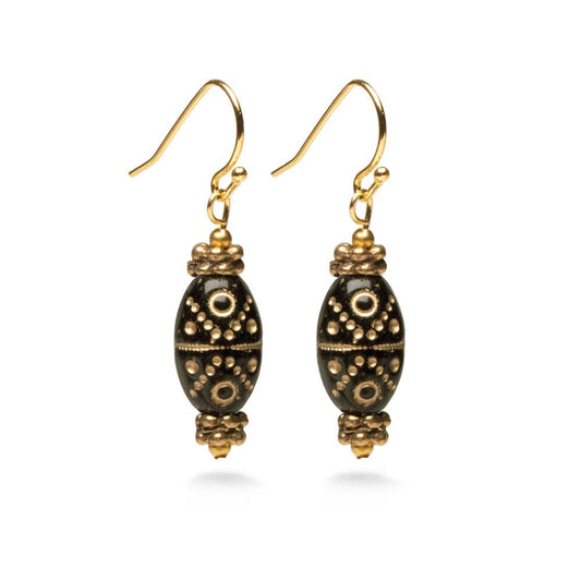 Klimt Inspired Gold Flecked Earrings - PMA Store at the Portland Museum of Art, Maine