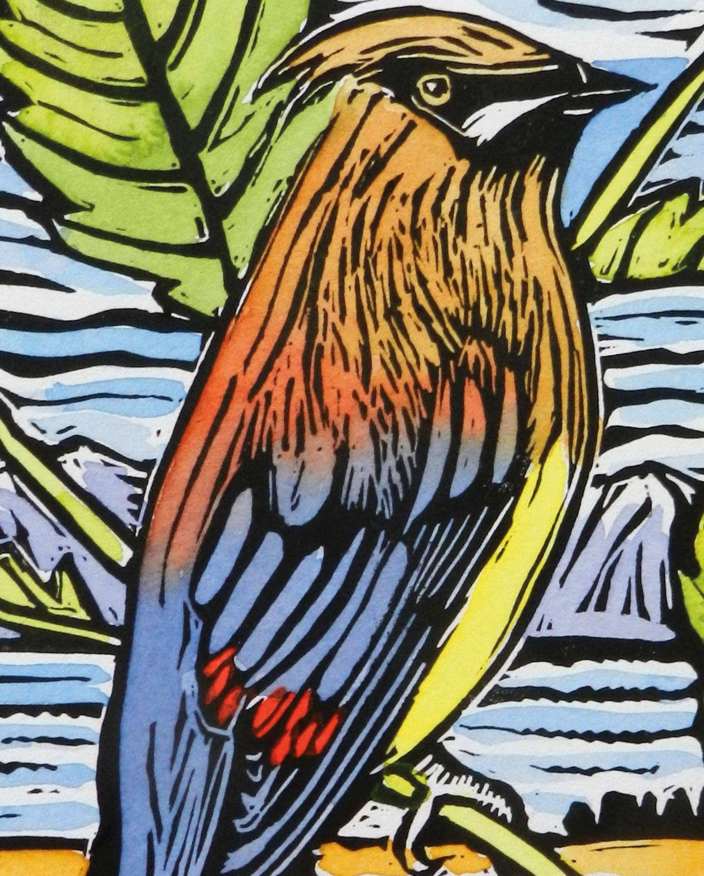 Pomegranate - Molly Hashimoto: Cedar Waxwing Bookmark - PMA Store at the Portland Museum of Art, Maine