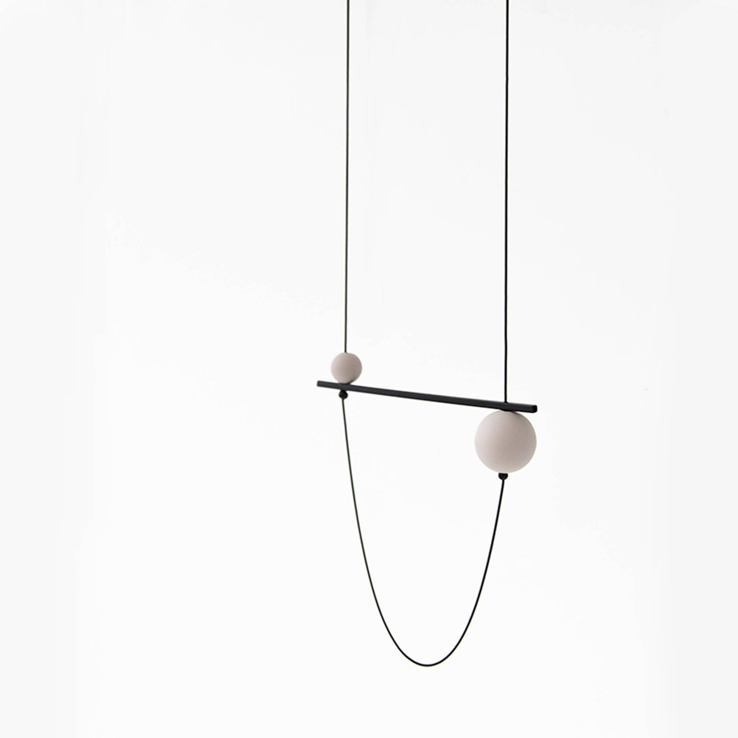 Pursuits - Abacus Necklace: Black Dijon