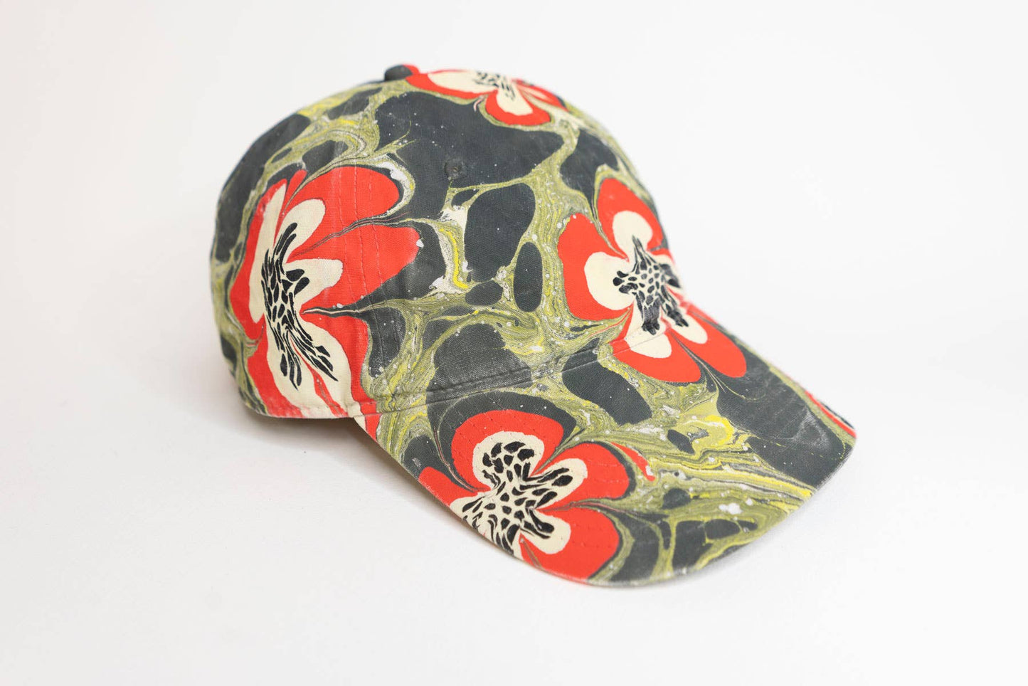 Tempered East - Marbled Dad Hat: Flowers
