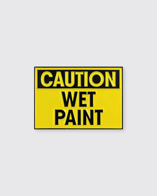 Caution Wet Paint • Enamel Pin - PMA Store at the Portland Museum of Art, Maine