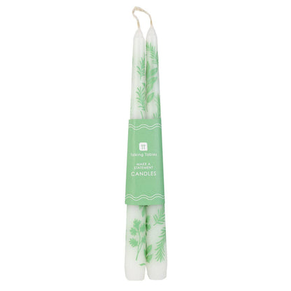 Talking Tables USA - Home, Birthday, Games & Seasonal Decor - Herb Taper Dinner Candles - 2 Pack | Summer Candles |