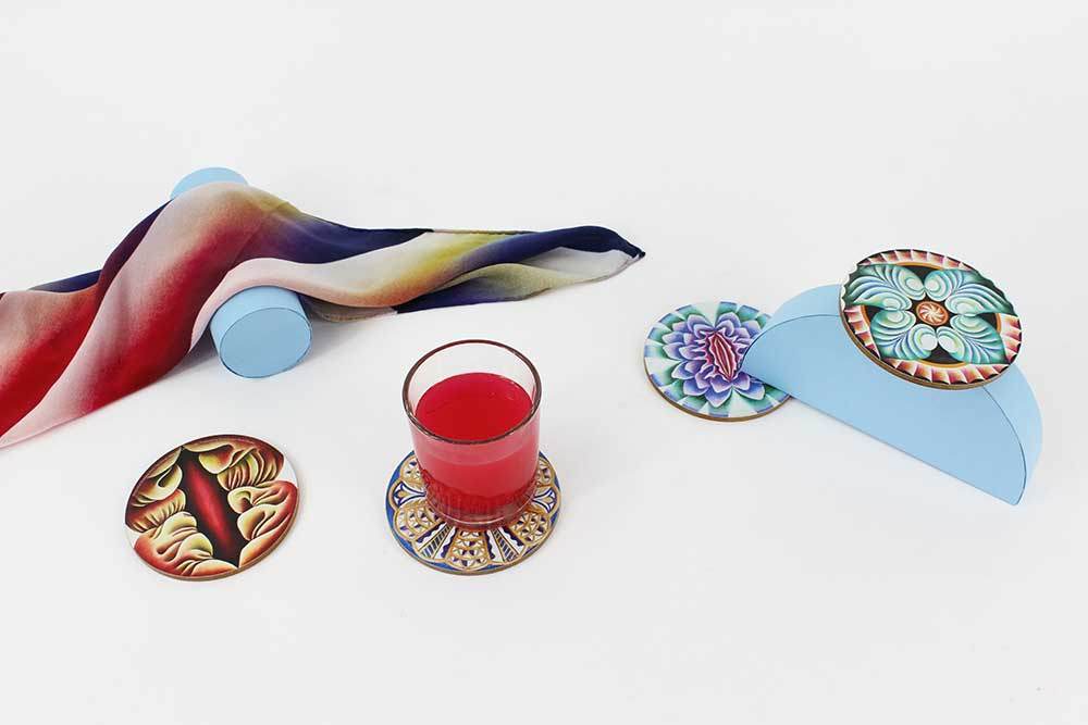 Third Drawer Down USA - Set of Four Coasters x Judy Chicago - PMA Store at the Portland Museum of Art, Maine