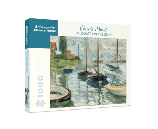 Pomegranate - Claude Monet: Sailboats on the Seine 1000-Piece Jigsaw Puzzle - PMA Store at the Portland Museum of Art, Maine