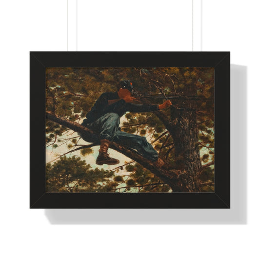 Sharpshooter, 1863 by Winslow Homer Framed Poster | Rustic Hunting Wall Art, Framed Nature Poster, Vintage Outdoors Decor, Cabin Wall Art, Gift for Nature Lovers, Fishing Cabin Decor - PMA Store at the Portland Museum of Art, Maine
