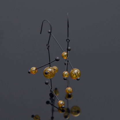 Pursuits - Wander Earrings: Glass Amber