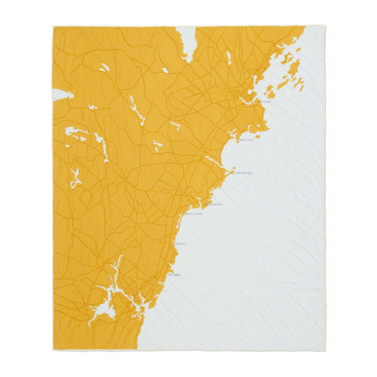 Haptic Lab - Southern Maine Quilt: Pale Blue & Gold - PMA Store at the Portland Museum of Art, Maine